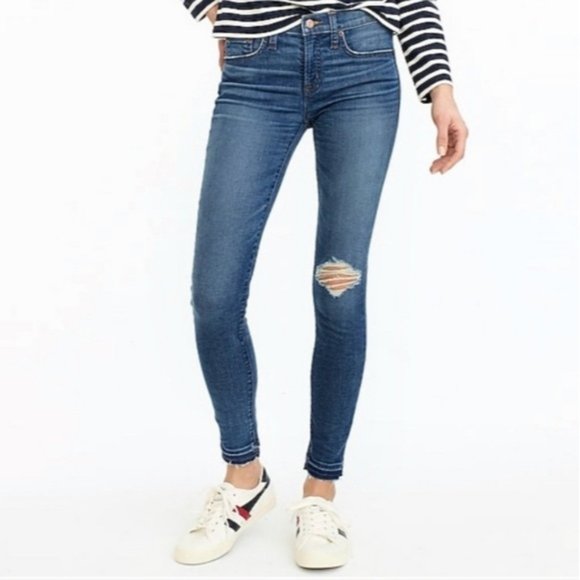 J. CREW 8" Toothpick Raw Hem Skinny Jeans - Picture 2 of 12
